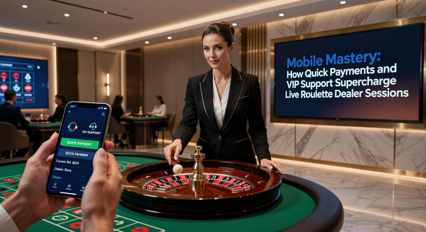 VIP-Spieler am Mobile-Roulette-Tisch mit dediziertem Support-Chat und blitzschnellen Transaktions-Icons