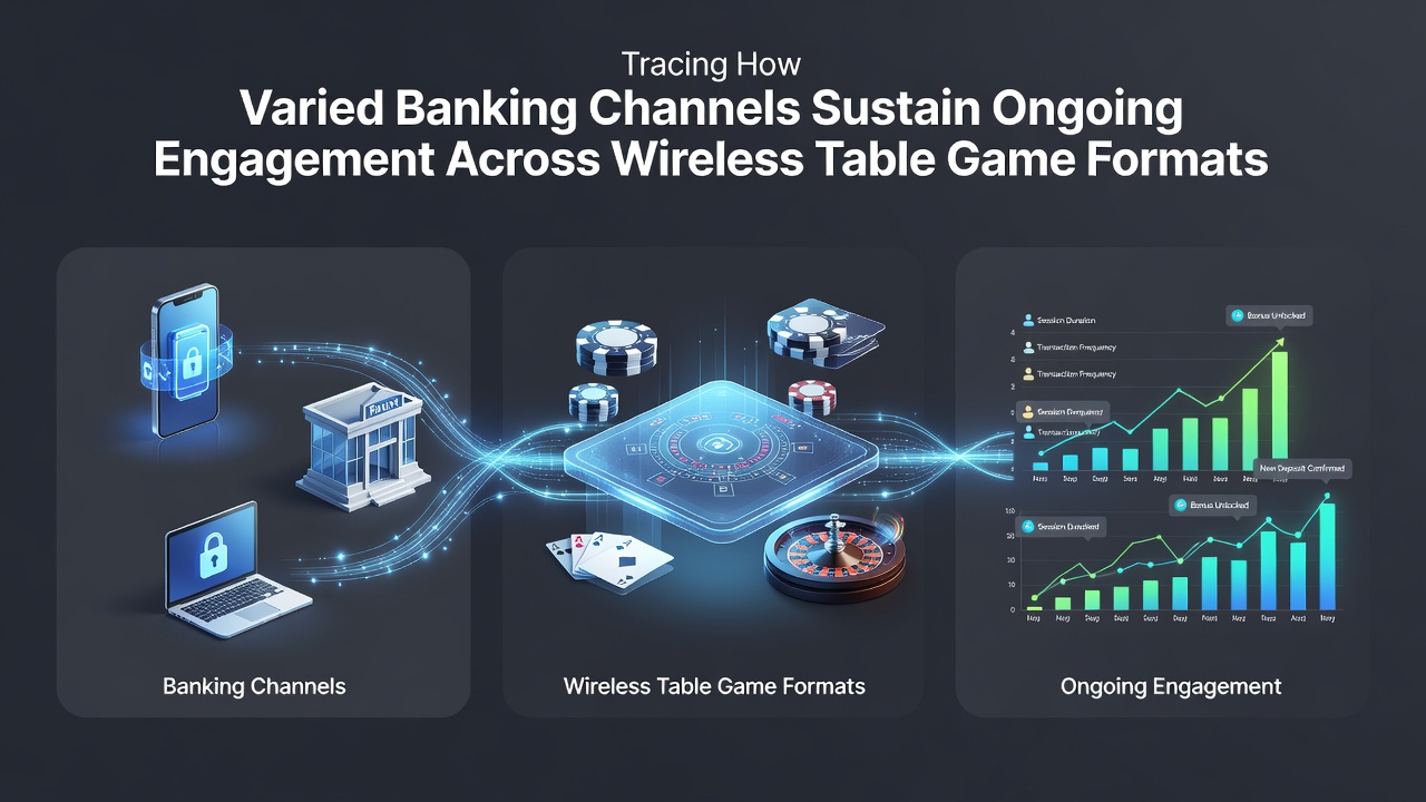 Darstellung verschiedener Bankkanäle und deren Integration in mobile Tischspielplattformen